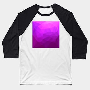 Byzantine Purple Abstract Low Polygon Background Baseball T-Shirt